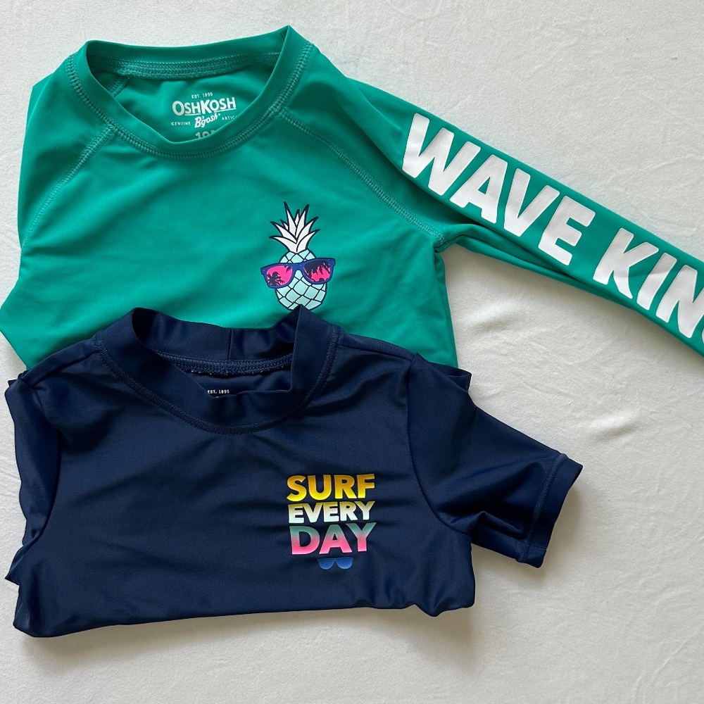 TWO 18M OshKosh Rashguard 18m Short & Long Sleeve Swimshirt